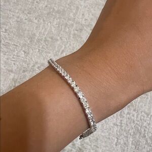 Sterling Silver CZ Tennis Bracelet